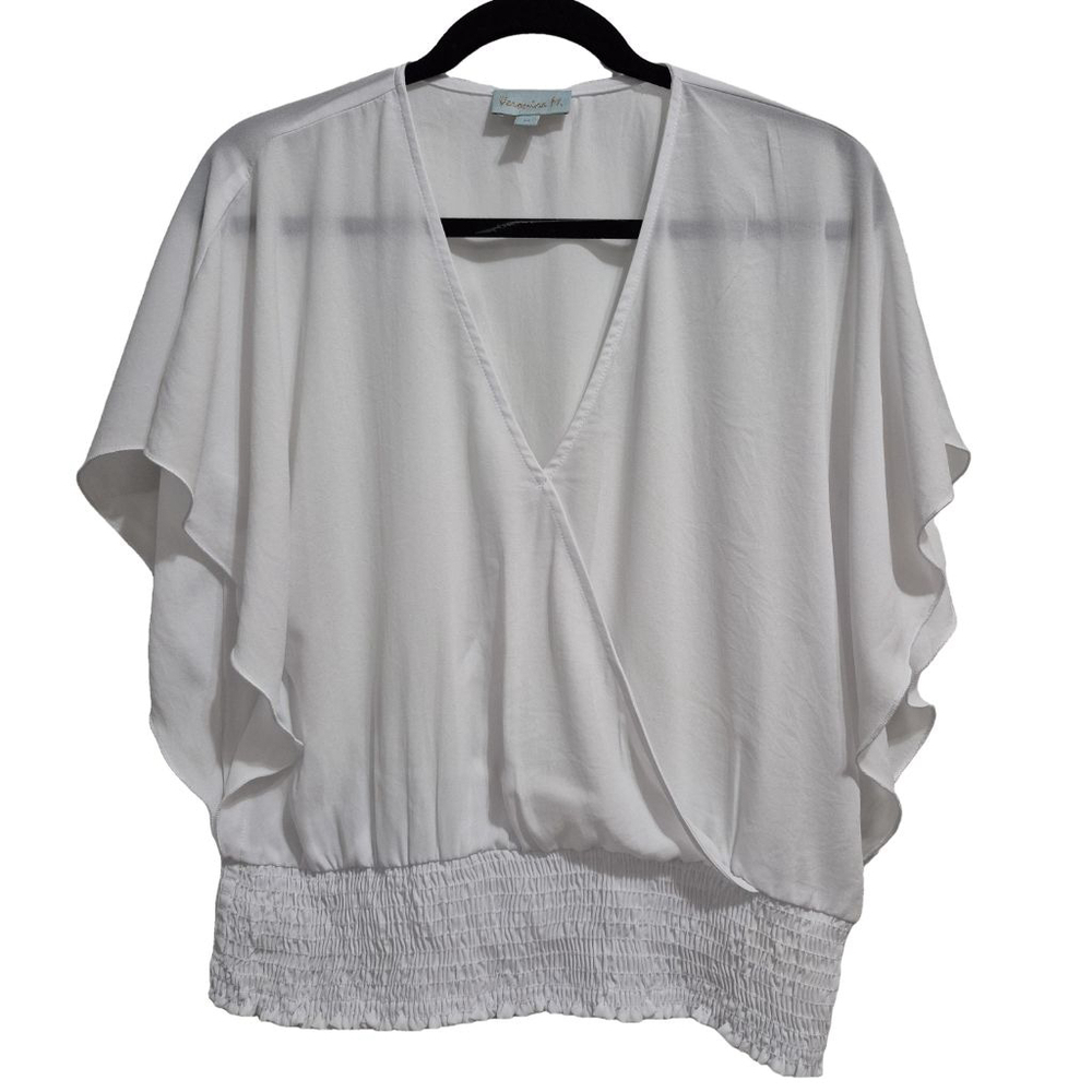 Women's Veronica M‎ Blouse Top Size M White